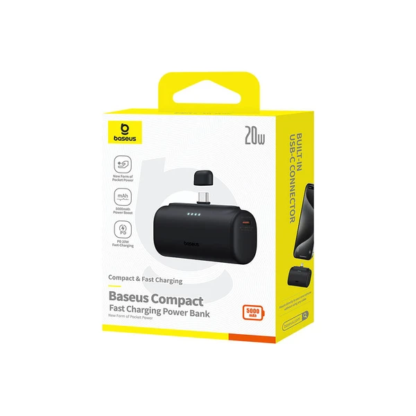 Baseus Power banka 5000mAh 20W USB-C černá - Powerbanky - Obrázek 9e1ccd0375b345b7a7aaceb236b35025