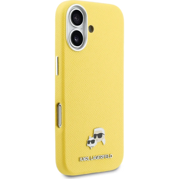 Karl Lagerfeld PU Karl and Choupette Heads Pins MagSafe kryt iPhone 17 žlutý - Pouzdra - Obrázek 9e26ab0a9f3246349a45ae31dcb710e0