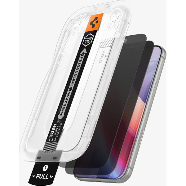 Spigen Glass tR EZ Fit Pro HD (Privacy) 2 Pack tvrzené sklo iPhone 18 Pro Max - Ochranné folie a skla - Obrázek 9e57531f7ad4458a80388f1af893eff2