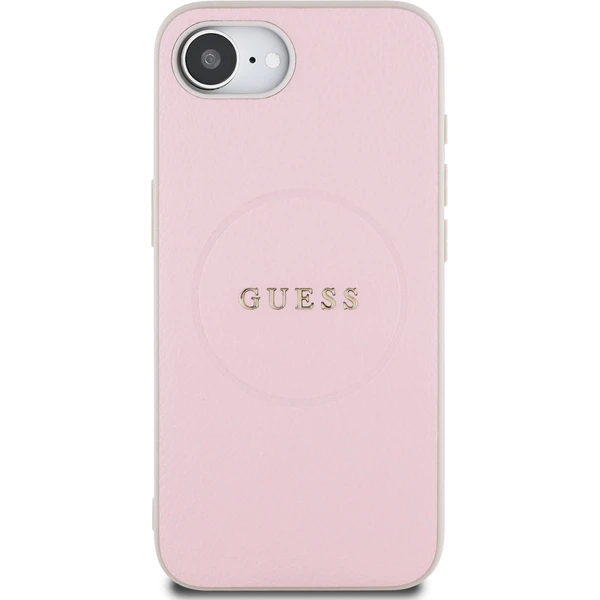Guess PU Grained Classic Logo MagSafe kryt iPhone 17e/16e růžový - Pouzdra - Obrázek 9e5adf80e2264e43a122a3717bd75927