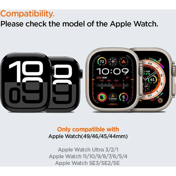 Spigen Silicone Band řemínek Apple Watch 49/46/45/44mm černý - Řemínky - Obrázek 9e669fce46cd409a8929f89e6819f38c