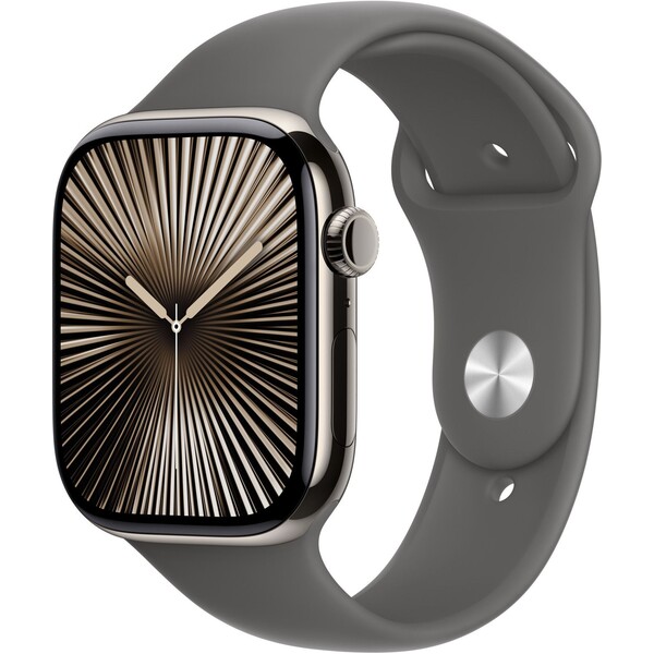 Apple Watch 46mm skálově šedý sportovní řemínek - S/M MXLX3ZM/A