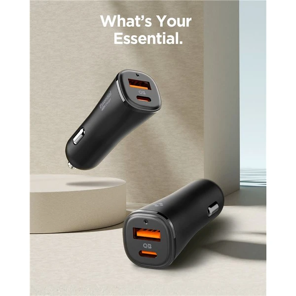 Spigen ArcStation Essential 48W nabíječka do auta černá - Nabíječky - Obrázek 9ea32064de7149c8bdb568fa401f7551