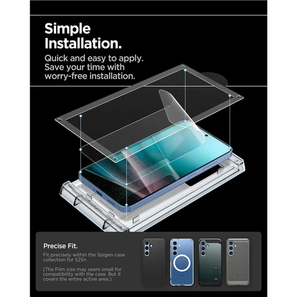 Spigen EliteShield EZ Fit HD ochranná fólie Samsung Galaxy S25+ - Ochranné folie a skla - Obrázek 9ed9d0c9545344659bb49fed09f70d96