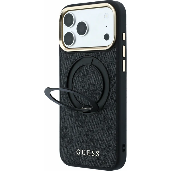 Guess PU 4G Ring Stand MagSafe kryt iPhone 18 Pro Max černý - Pouzdra - Obrázek 9ee725b38a434ef984b49ed6b71dad27