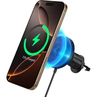 Spigen OneTap Pro 4 Airvent Hook Qi2 MagSafe držák do mřížky ventilace s nabíjením černý - Držáky