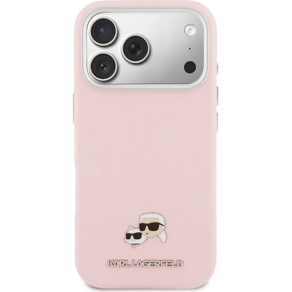 Karl Lagerfeld PU Karl and Choupette Heads Pins MagSafe kryt iPhone 17 Pro růžový - Pouzdra - Obrázek 9eef30a776db4bc1b1c5a4d1514a6f9e