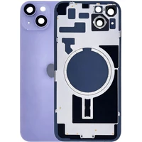 Náhradní zadní sklo pro iPhone 14 Plus fialové - Náhradní zadní skla