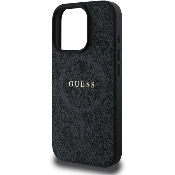 Guess PU Leather 4G Colored Ring MagSafe kryt iPhone 16 Pro černý - Pouzdra - Obrázek 9f1dea09857547d885674c7ab718e4a4