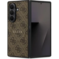 Guess PU Leather 4G Colored Ring Magnetic kryt Samsung Galaxy Z Fold 7 hnědý - Pouzdra