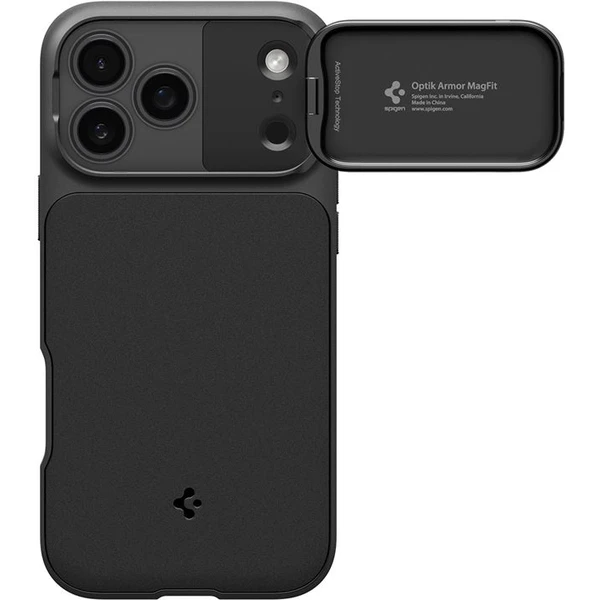 Spigen Optik Armor MagSafe kryt iPhone 17 Pro black - Pouzdra - Obrázek 9f63eb49f8e44773994ec815d3fefa61