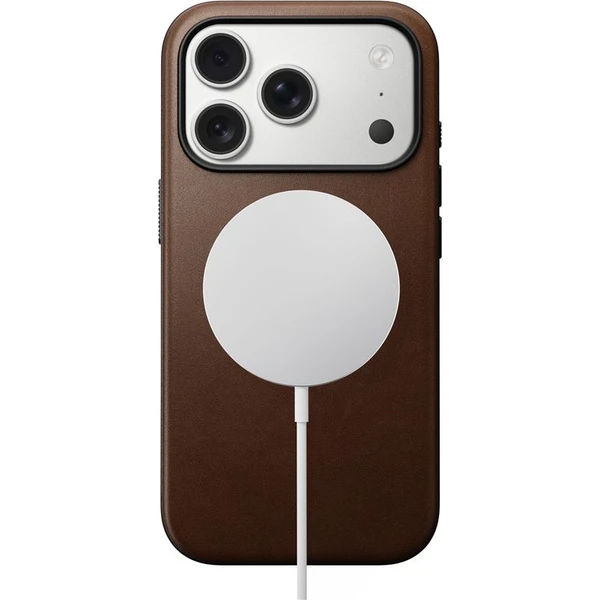 Nomad Modern Leather Case MagSafe kožený kryt iPhone 17 Pro Brown - Pouzdra - Obrázek 9f646bedf8844a27bcf7e4f325291f11