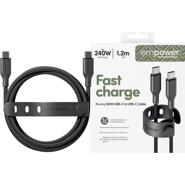 PanzerGlass® empower USB-C/USB-C napájecí kabel 240W 1,2m černý - Kabely a redukce - Obrázek 9fba49b4247841f08ce00506e32e39b4