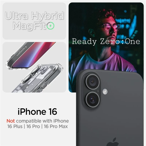 Spigen Ultra Hybrid MagSafe kryt iPhone 16 zero one - Pouzdra - Obrázek 9fe8c15758dd4c66b0cfd45ae4635dfa