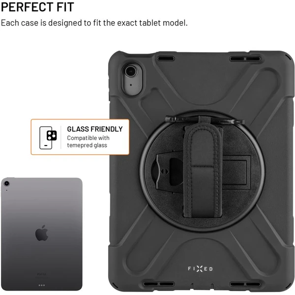 FIXED Rugged Tab Case odolné pouzdro se stojánkem iPad 10,9" (2022)/iPad 11" (2025) černé - Pouzdra - Obrázek 9fe92199d372407cb805c5b1b949c582