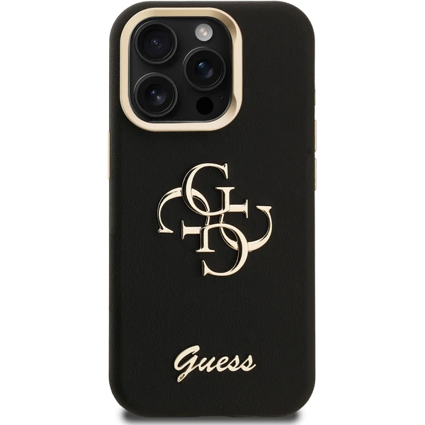 Guess PU Grained 4G Logo Stand Camera Frame kryt iPhone 15 Pro černý - Pouzdra - Obrázek 9ff59c6f8002431ca0939f1b43566c94
