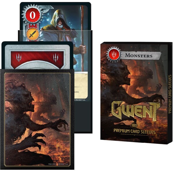 No Loading Games Ochranné obaly na karty Gwint - Monsters (100 ks) Vícebarevná