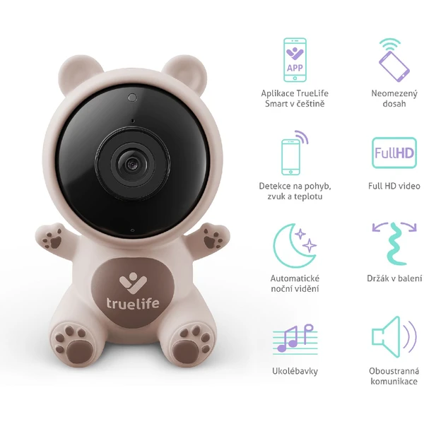 TrueLife NannyCam S3 Smart dětská chůvička - Kamery - Obrázek A0M7000P01