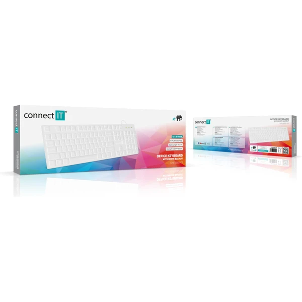 CONNECT IT Chocolate WhiteStar kancelářská podsvícená klávesn - Klávesnice - Obrázek A0N0000P01