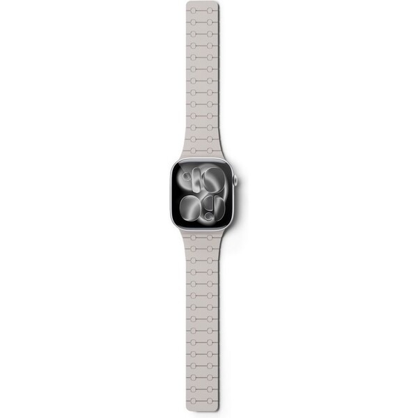 Epico Magnetic+ silikonový řemínek pro Apple Watch 42/41/40/38mm hvězdně bílý Bílá