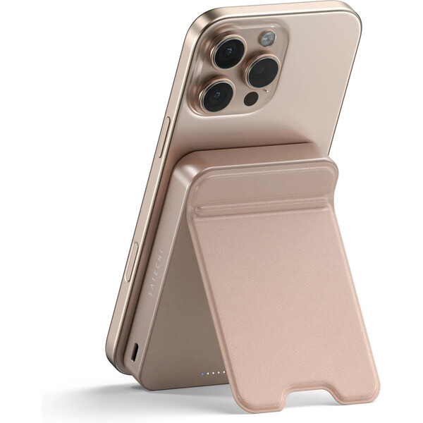 Satechi Qi2 5K magnetická powerbanka se stojánkem růžová Růžová