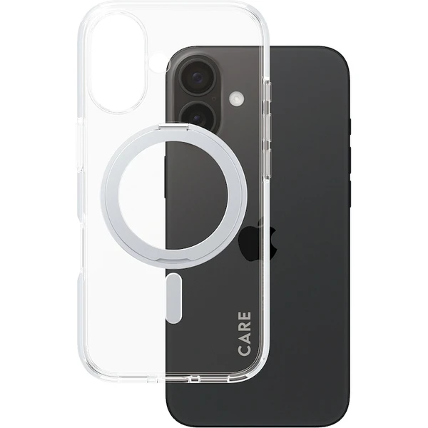 PanzerGlass® CARE kryt Apple iPhone 16 MagSafe KickStand čirý/šedý - Pouzdra - Obrázek A108000P01