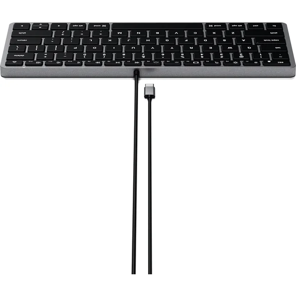 Satechi Slim W1 USB-C klávesnice US vesmírně šedá - Klávesnice - Obrázek A1BT000501