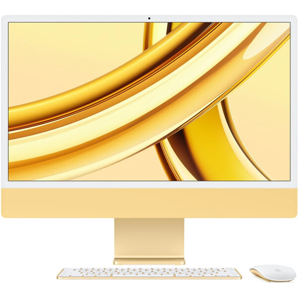 CTO Apple iMac 24" (2023) / Mouse / Yellow / Stojan / CZ NUM Touch ID KLV / 24GB / 1TB SSD