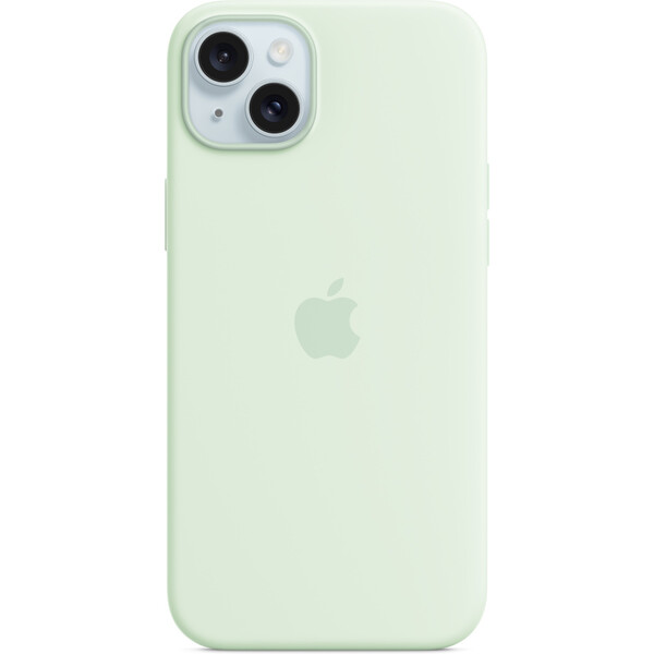 Apple iPhone 15 Plus Silikonový kryt s MagSafe světle mátový MWNG3ZM/A