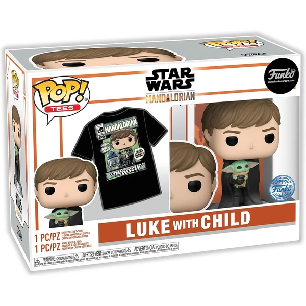 Funko POP! & Tee Box: SW The Mandalorian Luke w/ Grogu L - Dárkové sety - Obrázek A1L3000P01