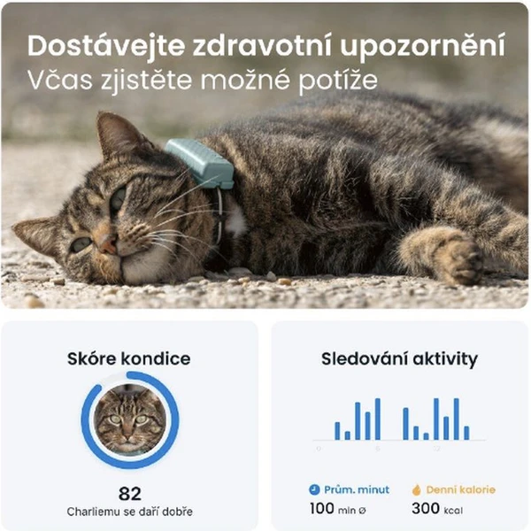 Tractive GPS CAT Mini tracker polohy a aktivity pro kočky mentolový - GPS moduly - Obrázek A1L5000J01