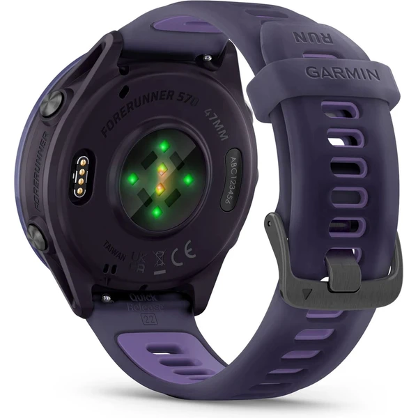 Garmin Forerunner 570 47 mm fialová hliníková luneta s fialovo-indigovým poloprůhledným řemínkem - Chytré hodinky - Obrázek A1LG000J01