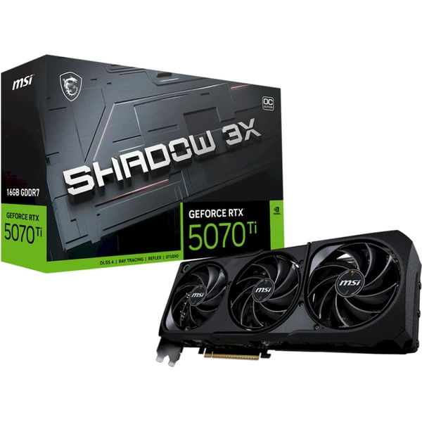 MSI NVIDIA GeForce RTX 5070 Ti 16G SHADOW 3X OC - Grafické karty - Obrázek A1NE000L01