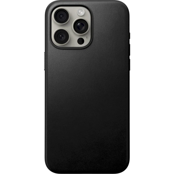 Nomad Modern Leather MagSafe kryt iPhone 15 Pro Max černý - Pouzdra - Obrázek A1Q1000P01