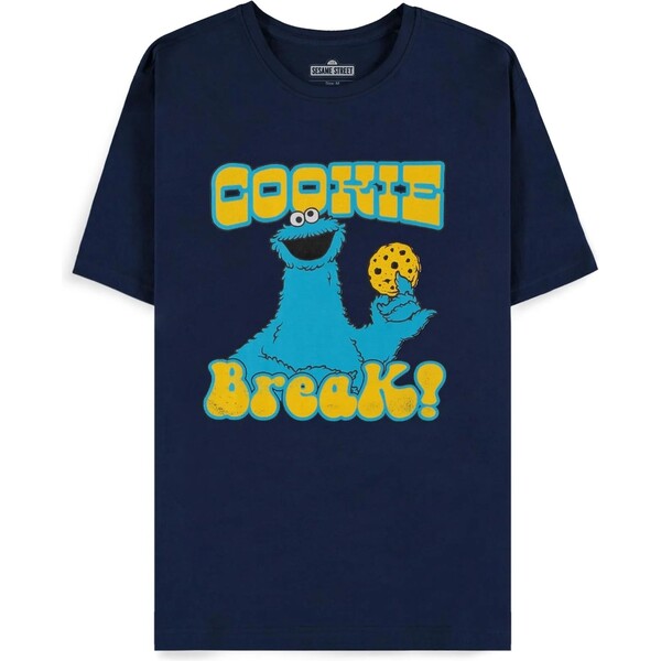 Pánské tričko s krátkým rukávem Difuzed Sesame Street Cookie Monster - XL