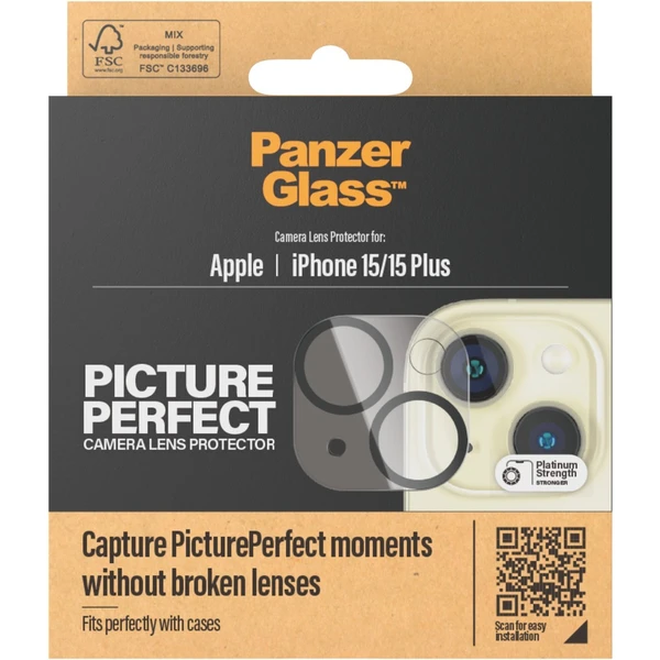 PanzerGlass Camera Protector Apple iPhone 15/15 Plus - Ochranné folie a skla - Obrázek A1TS100501