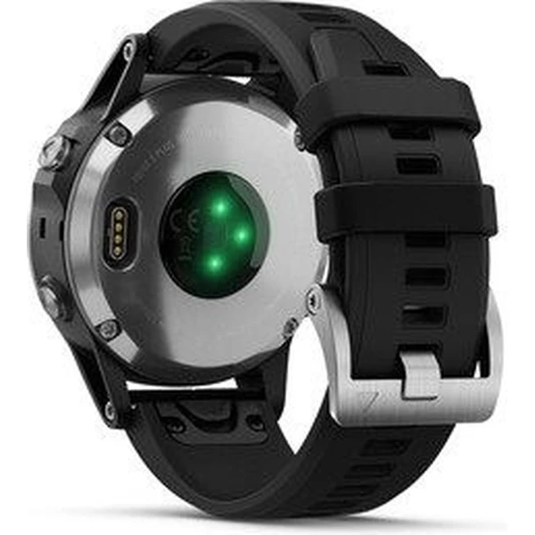 Garmin Fenix 5 Plus stříbrné/černý pásek - Chytré hodinky - Obrázek A22T000101