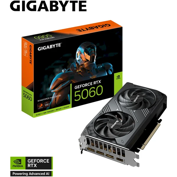 GIGABYTE NVIDIA GeForce RTX 5060 WINDFORCE MAX OC 8G - Grafické karty - Obrázek A25K000K01
