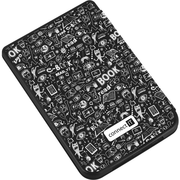 CONNECT IT Doodle pouzdro pro PocketBook 616/627/628/632 čern - Pouzdra - Obrázek A2N0000J01