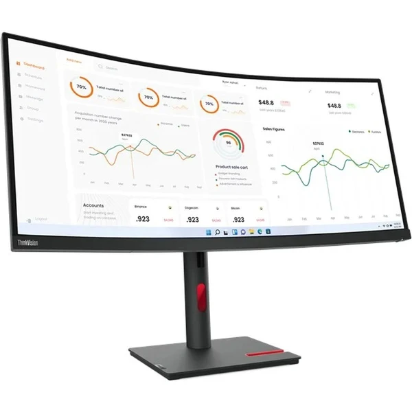 Lenovo ThinkVision T34w-30 monitor 34" - Monitory - Obrázek A2X4000L01