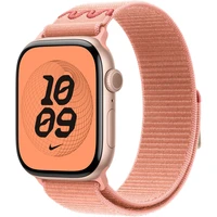 Apple Watch 49/46/45/44mm Alpenglow Pink provlékací sportovní řemínek Nike - Řemínky