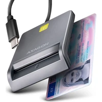 AXAGON CRE-SM3TC USB-C FlatReader čtečka kontaktních karet Smart card - Čtečky čipových karet