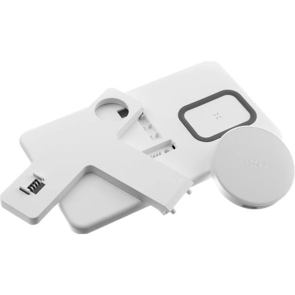 FIXED MagPowerstation 3v1 bezdrátový nabíječka s MagSafe bílá - Nabíječky - Obrázek A38V600301