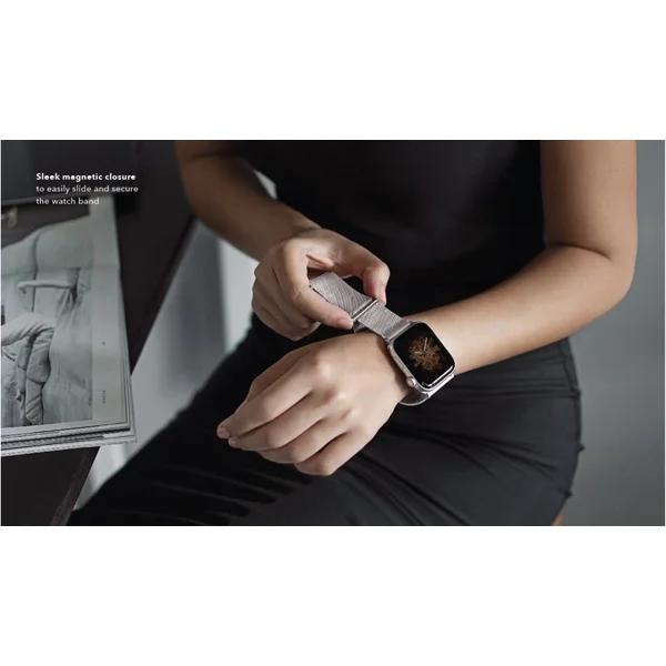 UNIQ Dante ocelový řemínek Apple Watch 42/41/40/38mm Cobalt modrý - Řemínky - Obrázek A3A1100501