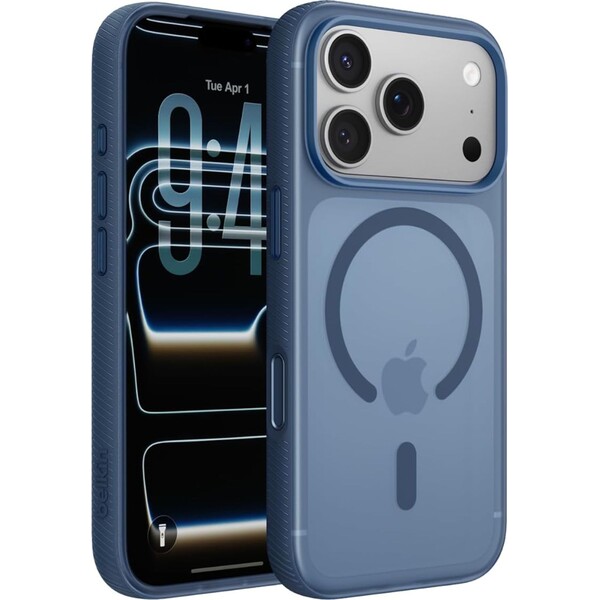 Belkin SheerForce Grip MagSafe kryt iPhone 17 Pro námořnicky modrý