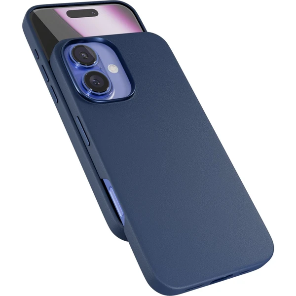 Epico Mag+ Leather kryt pro iPhone 16 modrá - Pouzdra - Obrázek A4FA000K01