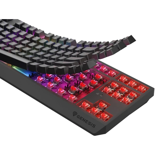 Genesis THOR 230 TKL RGB bezdrátová mechanická klávesnice černá Outemu Red - Klávesnice - Obrázek A4I5000O01
