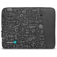 CONNECT IT Doodle pouzdro pro notebook 13.3" černé - Pouzdra