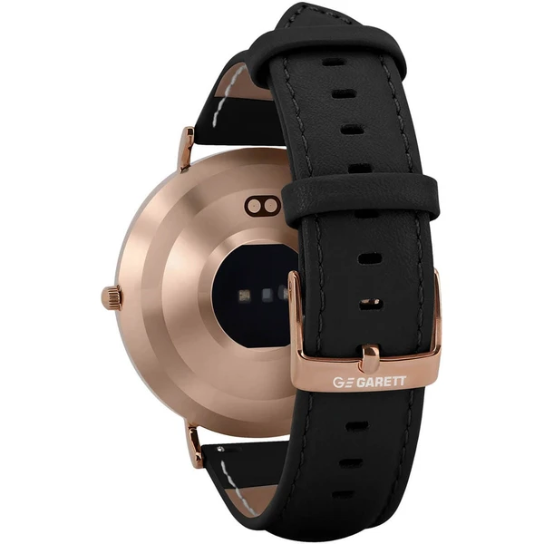 Garett Smartwatch Verona zlatá, černá kůže - Chytré hodinky - Obrázek A4O4000O01