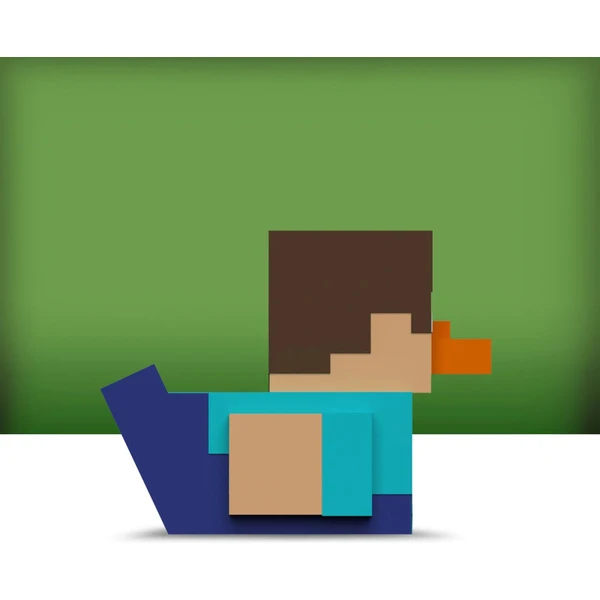 Tubbz kachnička malá Minecraft - Steve - Figurky - Obrázek A50D000J01